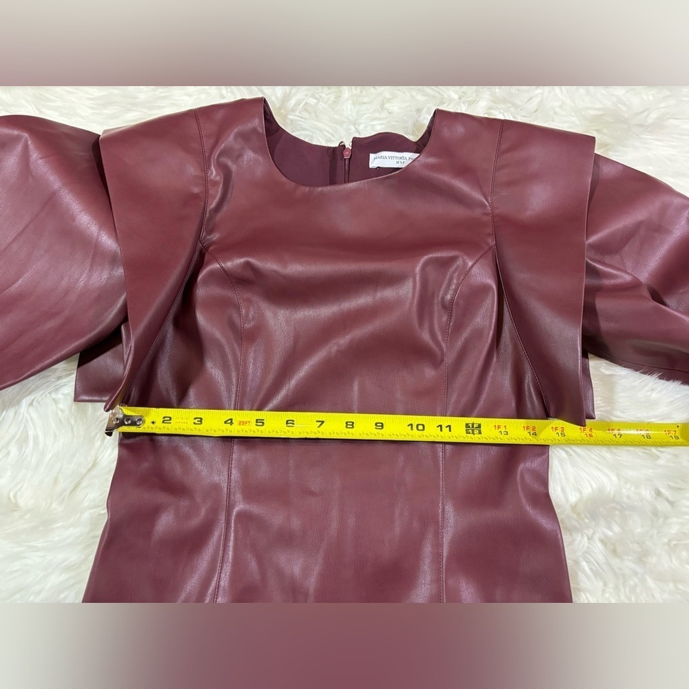 NWOT MVP Faux Leather Dress - Picture 11 of 15
